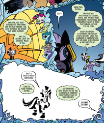 Size: 933x1098 | Tagged: safe, artist:andypriceart, derpibooru import, idw, cactus rose, crystal (character), dust devil (idw), marini, medley brook, zecora, spoiler:comic, spoiler:comic92, season 10, tree of harmony