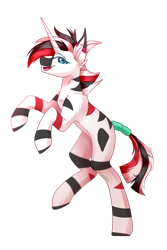 Size: 2000x3000 | Tagged: safe, artist:redheartponiesfan, derpibooru import, oc, oc:zarba, hybrid, zony, female, simple background, solo, transparent background