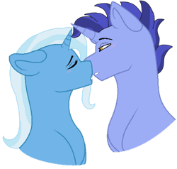 Size: 1280x1220 | Tagged: safe, artist:mlp-headstrong, derpibooru import, hoo'far, trixie, pony, female, male, shipping, simple background, straight, transparent background, trixfar