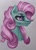 Size: 1120x1572 | Tagged: safe, artist:stormystica, derpibooru import, minty, earth pony, pony, g3, bust, portrait, profile, solo