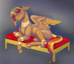 Size: 4639x4024 | Tagged: safe, artist:evgenya, derpibooru import, oc, oc only, oc:flame, pegasus, fainting couch, male, pegasus oc, solo, wings