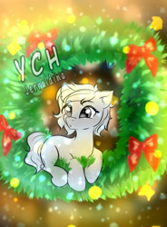 Size: 1020x1386 | Tagged: safe, artist:jerraldina, derpibooru import, alicorn, earth pony, pegasus, pony, unicorn, christmas, christmas lights, commission, holiday, your character here