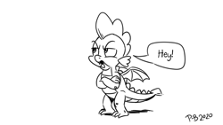 Size: 1200x675 | Tagged: safe, artist:pony-berserker, derpibooru import, spike, dragon, crossed arms, spike is not amused, unamused