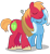 Size: 604x660 | Tagged: safe, artist:anarchemitis, derpibooru import, big macintosh, trixie, pony, unicorn, cropped, female, male, mare, shipping, simple background, straight, transparent background, trixmac, vector