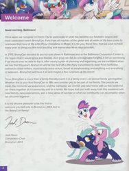 Size: 2462x3269 | Tagged: safe, artist:nanook123, derpibooru import, oc, oc:blank canvas, oc:hoof beatz, oc:mane event, unicorn, bronycon, bronycon 2014, bronycon 2014 con book, female