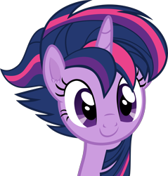 Size: 6000x6274 | Tagged: safe, artist:frownfactory, derpibooru import, twilight sparkle, twilight sparkle (alicorn), alicorn, castle sweet castle, .svg available, alternate hairstyle, horn, punklight sparkle, simple background, smiling, solo, transparent background, vector