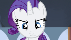 Size: 1920x1080 | Tagged: safe, derpibooru import, screencap, rarity, pony, unicorn, for whom the sweetie belle toils, angry, cute, female, madorable, mare, solo