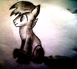 Size: 2732x2456 | Tagged: safe, artist:lazymort, derpibooru import, oc, oc only, pony, monochrome, pencil drawing, solo, traditional art