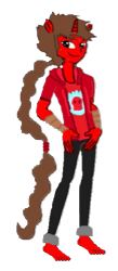 Size: 261x597 | Tagged: safe, artist:kyleakersxd, artist:loomytyranny, derpibooru import, human, unicorn, equestria girls, 1000 hours in ms paint, barefoot, fanart, feet, kyle red, png, simple background, transparent background