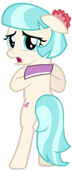 Size: 1600x3749 | Tagged: safe, artist:tardifice, derpibooru import, coco pommel, earth pony, pony, bipedal, bipedal leaning, female, high res, leaning, looking at you, mare, open mouth, simple background, solo, transparent background, vector