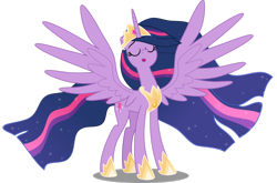 Size: 1920x1267 | Tagged: safe, artist:decprincess, derpibooru import, princess twilight 2.0, twilight sparkle, twilight sparkle (alicorn), alicorn, pony, the last problem, crown, female, jewelry, mare, older, older twilight, regalia, simple background, solo, transparent background, vector