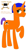 Size: 1550x2830 | Tagged: safe, artist:calebtyink, derpibooru import, oc, oc:mayor stallion, oc:osman b. tophat, pony, unicorn, 1000 hours in ms paint, cutie mark, hat, male, orange pony, short hair, short tail, simple background, stallion, top hat, white background