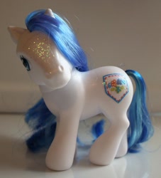 Size: 669x738 | Tagged: safe, derpibooru import, photographer:lilcricketnoise, g3, denim blue, sparkle ponies, toy