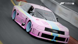 Size: 1920x1080 | Tagged: safe, derpibooru import, pinkie pie, equestria girls, audi, audi quattro, car, forza motorsport, forza motorsport 7, game screencap, solo