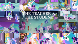 Size: 1954x1099 | Tagged: safe, derpibooru import, edit, edited screencap, editor:quoterific, screencap, applejack, fluttershy, pinkie pie, princess celestia, rainbow dash, rarity, spike, twilight sparkle, twilight sparkle (alicorn), unicorn twilight, alicorn, dragon, earth pony, pegasus, pony, unicorn, a canterlot wedding, celestial advice, friendship is magic, keep calm and flutter on, lesson zero, magical mystery cure, princess twilight sparkle (episode), the best night ever, the crystal empire, the cutie mark chronicles, twilight's kingdom, baby, baby spike, big crown thingy, cutie map, element of magic, female, filly, filly twilight sparkle, golden oaks library, grand galloping gala, hug, jewelry, princess celestia's special princess making dimension, regalia, twilight's castle, younger