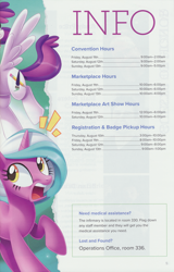 Size: 1948x3048 | Tagged: safe, derpibooru import, oc, oc:blank canvas, oc:mane event, pony, bronycon, bronycon 2017, bronycon 2017 con book, female, mare, text