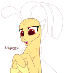 Size: 1712x1938 | Tagged: safe, artist:teepew, derpibooru import, seapony (g4), my little pony: the movie, base, bust, open mouth, signature, simple background, solo, transparent background