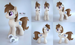 Size: 2000x1205 | Tagged: safe, artist:meplushyou, derpibooru import, oc, oc:fang, earth pony, pony, headphones, irl, male, photo, plushie, solo, stallion