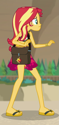 Size: 375x791 | Tagged: safe, derpibooru import, screencap, sunset shimmer, better together, equestria girls, forgotten friendship, clothes, cropped, sleeveless, solo, swimsuit