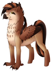 Size: 946x1280 | Tagged: safe, artist:imreer, derpibooru import, oc, oc only, griffon, griffon oc, male, simple background, solo, white background