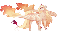 Size: 2700x1500 | Tagged: safe, artist:uunicornicc, derpibooru import, alicorn, original species, pony, female, mare, simple background, solo, white background