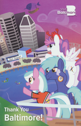 Size: 1960x3060 | Tagged: safe, derpibooru import, oc, oc:blank canvas, oc:hoof beatz, oc:mane event, crab, earth pony, pegasus, pony, unicorn, baltimore, bronycon, bronycon 2019, bronycon 2019 con book, crying, earth pony oc, female, horn, male, pegasus oc, tears of joy, unicorn oc, waving, wavy mouth, wings