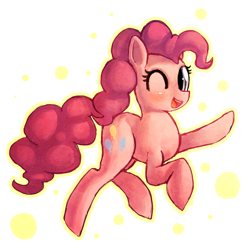 Size: 710x719 | Tagged: safe, artist:mewball, pinkie pie, earth pony, pony, simple background, solo, transparent background