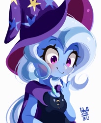 Size: 843x1024 | Tagged: safe, artist:tohupo, trixie, equestria girls, clothes, cute, diatrixes, female, hat, solo, trixie's hat