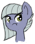 Size: 150x187 | Tagged: safe, artist:lockheart, limestone pie, hearthbreakers, :t, bust, cute, flockmod, hair over one eye, limabetes, limetsun pie, portrait, simple background, solo, transparent background, tsundere