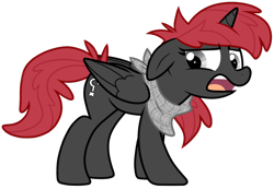 Size: 1024x709 | Tagged: safe, artist:wingedwolf94, oc, oc only, alicorn, pony, disgusted, floppy ears, show accurate, simple background, solo, transparent background