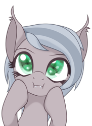 Size: 1750x2400 | Tagged: safe, artist:an-m, oc, oc only, oc:whisper, bat pony, pony, cute, squishy cheeks