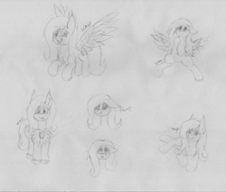 Size: 5970x5096 | Tagged: safe, artist:wapamario63, fluttershy, pegasus, pony, cute, female, flying, mare, monochrome, shyabetes, sketch, sketch dump, solo, spread wings, traditional art, wings