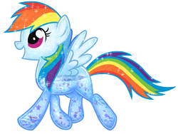 Size: 4000x3000 | Tagged: safe, artist:wingedwolf94, rainbow dash, pegasus, pony, absurd resolution, glitter, simple background, snowglobe pony, solo, sparkles, toy, transparent background, water