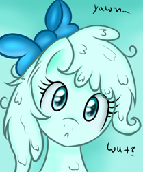 Size: 510x610 | Tagged: safe, artist:freefraq, oc, oc only, oc:shiny slime, goo pony, original species, slime, solo, tumblr