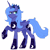 Size: 4000x4000 | Tagged: safe, artist:wingedwolf94, prince artemis, princess luna, alicorn, pony, absurd resolution, armor, raised hoof, rule 63, s1 luna, simple background, solo, transparent background