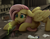 Size: 2655x2076 | Tagged: safe, artist:wingedwolf94, fluttershy, pegasus, pony, city, plant, realistic, sad, solo