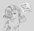 Size: 1042x962 | Tagged: safe, artist:post-it, rarity, pony, unicorn, chili dog, chilli, colored sketch, crossover, food, hot dog, meat, monochrome, sausage, shipping, solo, sonic the hedgehog (series), speech bubble