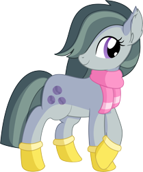 Size: 5974x7156 | Tagged: safe, artist:cyanlightning, marble pie, earth pony, pony, .svg available, absurd resolution, clothes, cute, female, gloves, looking at you, marblebetes, mare, scarf, simple background, smiling, solo, svg, transparent background, vector, winter outfit
