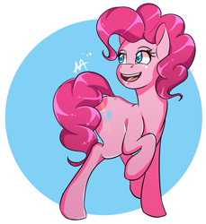 Size: 795x869 | Tagged: safe, artist:shelltoon, pinkie pie, earth pony, pony, female, mare, pink coat, pink mane, smiling, solo