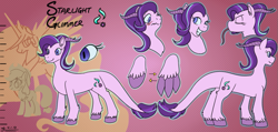 Size: 1047x500 | Tagged: safe, artist:goat train, applejack, princess celestia, starlight glimmer, alicorn, dracony, dragon, earth pony, hybrid, pony, blushing, claws, cutie mark, dragonified, eyes closed, glimmerdragon, race swap, reference sheet, smiling, species swap, spread wings, tongue out, wings