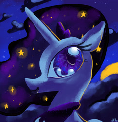 Size: 4550x4690 | Tagged: safe, artist:docwario, princess luna, alicorn, pony, absurd resolution, female, horn, mare, solo