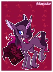 Size: 3015x4096 | Tagged: safe, artist:pichugender, oleander, unicorn, them's fightin' herds, book, solo