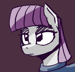 Size: 657x629 | Tagged: safe, artist:post-it, maud pie, earth pony, pony, bust, simple background, solo