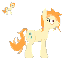 Size: 488x404 | Tagged: safe, artist:dinexistente, oc, oc only, oc:safe haven, pony, pixel art, simple background, solo, sprite, tired, transparent background