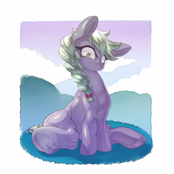 Size: 3500x3500 | Tagged: safe, artist:kaikoinu, limestone pie, alternate hairstyle, hooves, underhoof