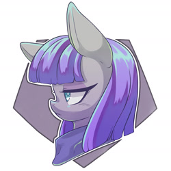 Size: 1900x1900 | Tagged: safe, artist:kaikoinu, maud pie, bust, portrait, profile, solo