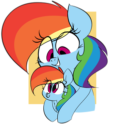 Size: 846x893 | Tagged: safe, artist:hattsy, rainbow dash, pegasus, pony, cute, dashabetes, grin, hug, looking down, plushie, smiling, solo