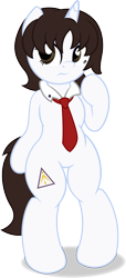 Size: 1140x2507 | Tagged: safe, artist:digiqrow, oc, oc only, pony, semi-anthro, unicorn, necktie, simple background, solo, transparent background