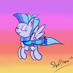 Size: 3000x3000 | Tagged: safe, artist:shelltoon, oc, oc only, oc:nimbostratus, pegasus, pony, clothes, scarf