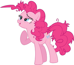 Size: 5495x4808 | Tagged: safe, artist:aureai, pinkie pie, earth pony, pony, .svg available, absurd resolution, blue eyes, cutie mark, eyelashes, mare, messy hair, messy mane, open mouth, pink hair, simple background, solo, tail, transparent background, vector